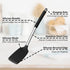 TeamFar 5 PCS Cooking Utensils Set, Silicone Kitchen Tools with Stainless Steel Handle for Nonstick Cookware