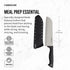 Farberware Edgekeeper 7-Inch Santoku Knife, High Carbon-Stainless Steel Kitchen Knife with Self-Sharpening Blade Cover,