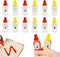 Fantasyon 12 Pcs Mini Ketchup Bottles for Bento Box Accessories 25ml Condiment