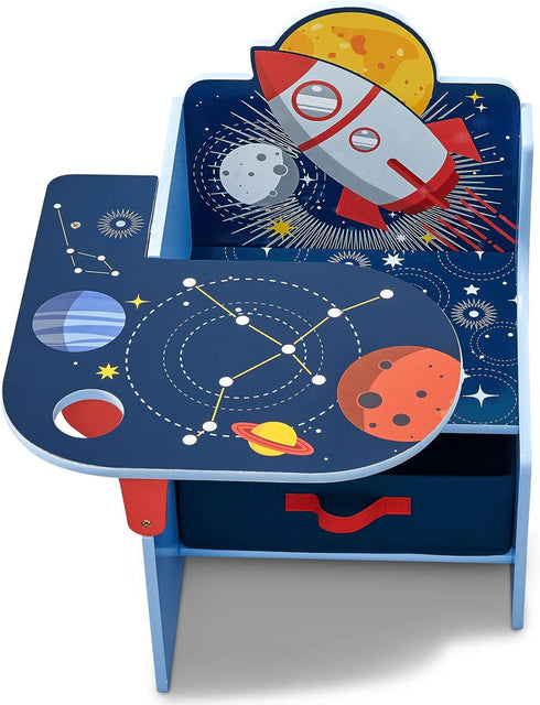 Delta Children Space Adventures Chair Desk with Storage Bin - Ideal for Arts & Crafts, Snack Time, Homeschooling