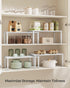 Set 2 Counter UKCS025W01 SONGMICS Cabinet Organizer Shelf, of Kitchen Shelves, Kitchen Storage, Spice Rack, Stackable