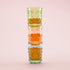 True Zoo Tiki Shot Glasses Set of 3 - Stackable Tropical Glassware, Holds 2 Ounces, Multicolor