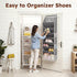 8 Closet, 16-24 Over The Door Shoe Organizer - Tier Hanging Shoe Organizer with Large Capacity Pockets, Shoe Organizer
