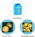 Kslong Blue Baby Shower Favor Boxes - 50Pcs Elephant Favor Boxes for Baby Boy with Ribbon for Party Decorations