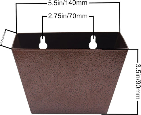 Beer Cap Catcher Wall Mount Bottle Top Bucket with Drained Holes (Crackle)