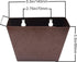 Beer Cap Catcher Wall Mount Bottle Top Bucket with Drained Holes (Crackle)