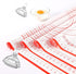 5 pcs Pizza Tools Set including Dough Roller, Docker, Silicone Pastry Dough Mat, and Dough Scraper Cutter