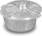 Foil Lux 3.5 Quart Disposable Pans with Lids, Oven-Ready Aluminum Foil Baking Pans for Camping