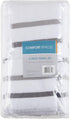 8 Set 8 Comfort Spaces Cotton Piece Bath Towel Striped Ultra Soft Hotel Quality Quick Dry Absorbent Bathroom Shower