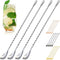 4 Pcs Bar Spoon Cocktail Stirrers, 12'' Long Stainless Steel Spoons for Stirring, Easy to Clean, Professional & Home Use