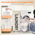 Optish 90L Laundry Basket with Wheels, Rolling Laundry Hamper with Wheels, Large Clothes Hamper on Wheel with Removable