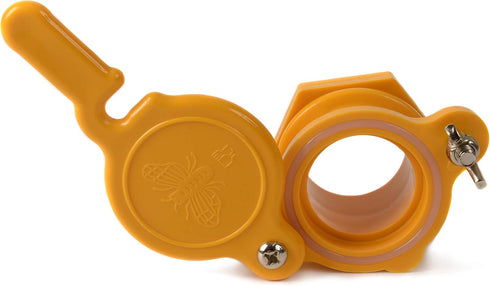 2PCS 5 BeeCastle Honey Gate Valve for Gallon Bucket, Durable Nylon Honey Gate for Extractor, Honey Extractor Tap -Honey