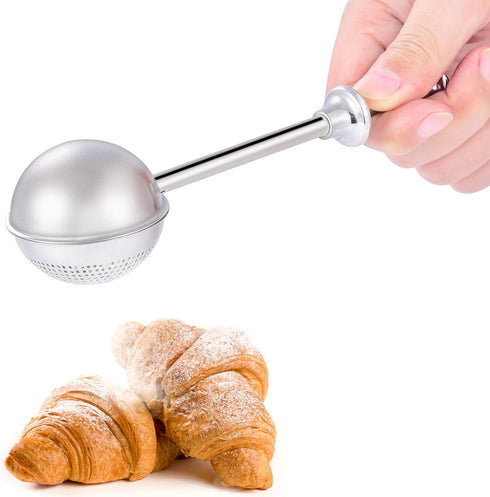 XVBITOR Stainless Steel Flour Sifter for Baking, One Handed Operation, Great Sieve for Quick Sifting Cakes and Spices