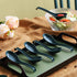 ECO Friendly Dinner Soup Spoon Set of 12, Made of Food Grade PP, BPA Free, Dark Green