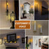 Set 2, 13.2 Inch Set Gold Candle Sconces of Taper & Pillar Wall Candle Holder, Wall Candle Sconces of Two, Decor