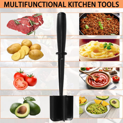 Meat Chopper, Hamburger Chopper, Heat Resistant Tool for Hamburger Meat, Premium Nylon Ground Beef Chopper