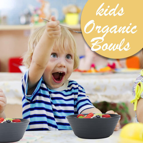 Wheat Straw Bowl Sets, 6 PCS Unbreakable 36 OZ Bowls, Microwave and Dishwasher Safe for Soup, Oatmeal, Salad