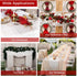 Lace Table Runner Christmas Table Runner White Farmhouse Boho Table Runner Coffee Table Runners Cotton Woven Table