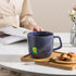 32 oz Extra Large Ceramic Coffee Mug: Oversized Soup Bowl with Handle for Cereal Tea Ice Cream - Navy Microwave Safe