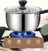 Stainless Steel Saucepan, 1.3 Quart Long Handle Milk Pot with Lid for Cooking, Boiling Milk, Soup (18cm)