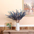 3 Pcs Soft Touch Artificial Eucalyptus Leaves Spray 31.5" Fake Greenery Stems for Home Wedding Arrangement (Blue)