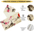 Drapeloft 13"x108" Inch Japanese Table Runner, Cherry Blossom Asian Ink Painting Landscape Anime Nature Vintage Asian