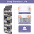 8 8 50lbs 16 Closet 1 Pack Over the Door Shoe Organizer Hanging with Mesh Pockets Wire Large Deep Pockets, Weight
