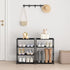 4 Tier Small Shoe Rack, Narrow Stackable Kids Toddler Adult Storage Organizer Shelf for Closet, Entryway, Bedroom