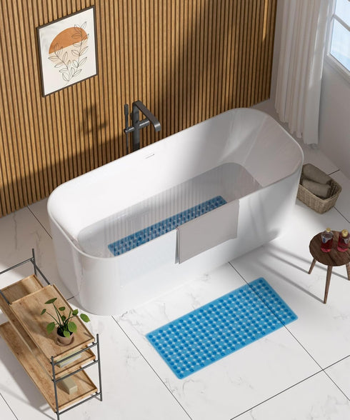 35 16 Inch HITSLAM Bathtub Mat Non Slip, x Long Bath Mat for Tub, Machine Washable Bathroom Shower Mat with Suction