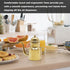 15oz Gold Stainless Steel Olive Oil & Vinegar Dispenser with Non-Slip Handle