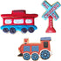 3-Pc. Set Ann Clark Train Railroad Cookie Cutters (Train Engine, Caboose, Railroad Crossing Sign) Made in USA