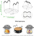 ROTTAY Silicone Egg Bites Molds and Steamer Rack Trivet, 7pcs Set for Instant Pot Accessories, 6qt & 8qt