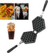 MAOPINER Bubble Waffle Maker Pan, Non-stick Double Side Egg Waffle Maker for Breakfast Lunch