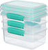 Sistema Food Storage, Polypropylene Assorted, 1L x 3