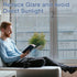 Haton Window Privacy Film: One Way Window Tint for Home, Silver, 17.5 x 78.7 Inches, No Glue Static Cling
