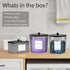 3 Pack COAZEX Laundry Powder Container & Dryer Sheet Holder, Plastic Laundry Room Organization and Storage Jars