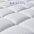 MATBEBY Quilted Fitted King Mattress Pad, Cooling Breathable Soft Pad, Stretches up to 21 Inch Deep, White