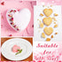 Heart Shaped Cake Pans, 3 Pcs Silicone Molds, Non-Stick Heart Baking Pans for Valentine's Day Desserts