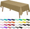 PARTY ULYJA Gold Plastic Tablecloths, 2 Pack Solid Disposable Table Covers 54 x 108 Inch for BBQ Picnic Birthday