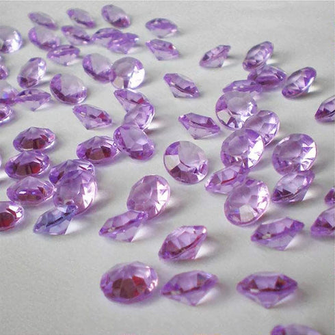 ZKC 4.5mm 10000PCS Purple Crystal Acrylic Diamond Vase Fillers for Wedding Centerpiece Table Scatter Decorations