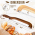 Woodever 2 Pack 16'' (2 Pack) Bread Knife, Bread Slicer for Homemade Bread, Wooden Sourdough Bread Knife with Bow