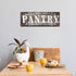 Rustic Farmhouse Pantry Sign Wall Decor, Wooden Hanging Art for Home Room Holiday Decoration, 16 x 6 Inches (Gray)