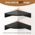 3 Pack) Fun Memories Corner Shelf Wall Mount, Wood Floating Corner Shelves, Corner Wall Shelf for Bedroom, Bathroom