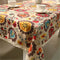 LeLehome Elome 55 X 79 Inch Oblong Bohemian Sunflower Tablecloth, Vintage Flowers