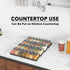 28 386 4 13" 17.5" SpaceAid Spice Drawer Organizer with Spice Jars, Spice Labels, Tier Seasoning Rack Tray Insert