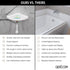 Questech Decor Corner Shower Footrest - Shower Shaving Shelf for Inside Shower Tiled Walls, Cool Gray