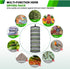6 24" Closet 2 Yesker Layer Herb Drying Rack Hanging Mesh Net Foldable Plant Drying Racks w Green Zipper Pruning Shears