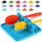 Zulay Kitchen Silicone Utensil Rest with Drip Pad, BPA-Free, Heat-Resistant Spoon Holder, Blue