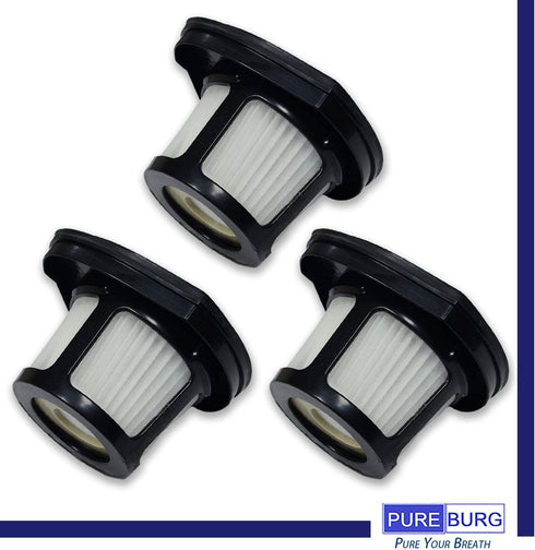 PUREBURG Replacement Filter, 3-Pack HEPA + Mesh Frame Filter Compatible with Bissell Pet Hair Eraser