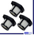 PUREBURG Replacement Filter, 3-Pack HEPA + Mesh Frame Filter Compatible with Bissell Pet Hair Eraser